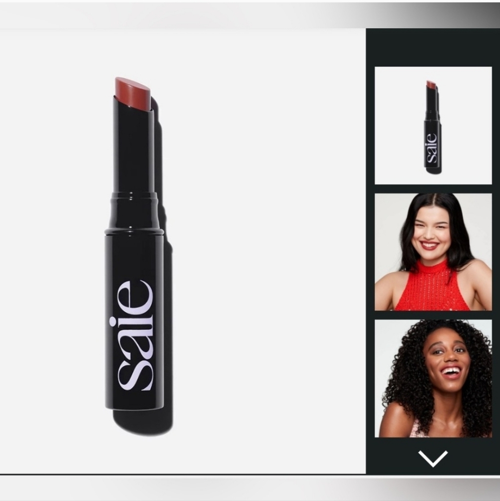 NIB Saie Lip Blur Soft Matte Lipstick In Shade DADA